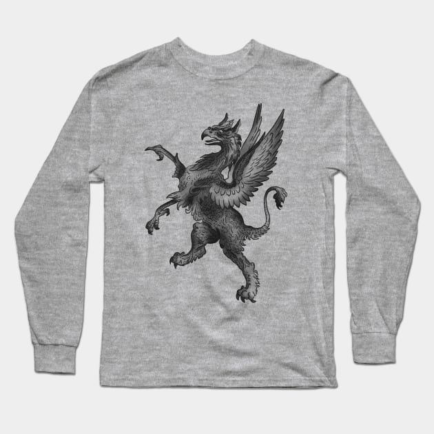 mighty gryphon Long Sleeve T-Shirt by leximages 